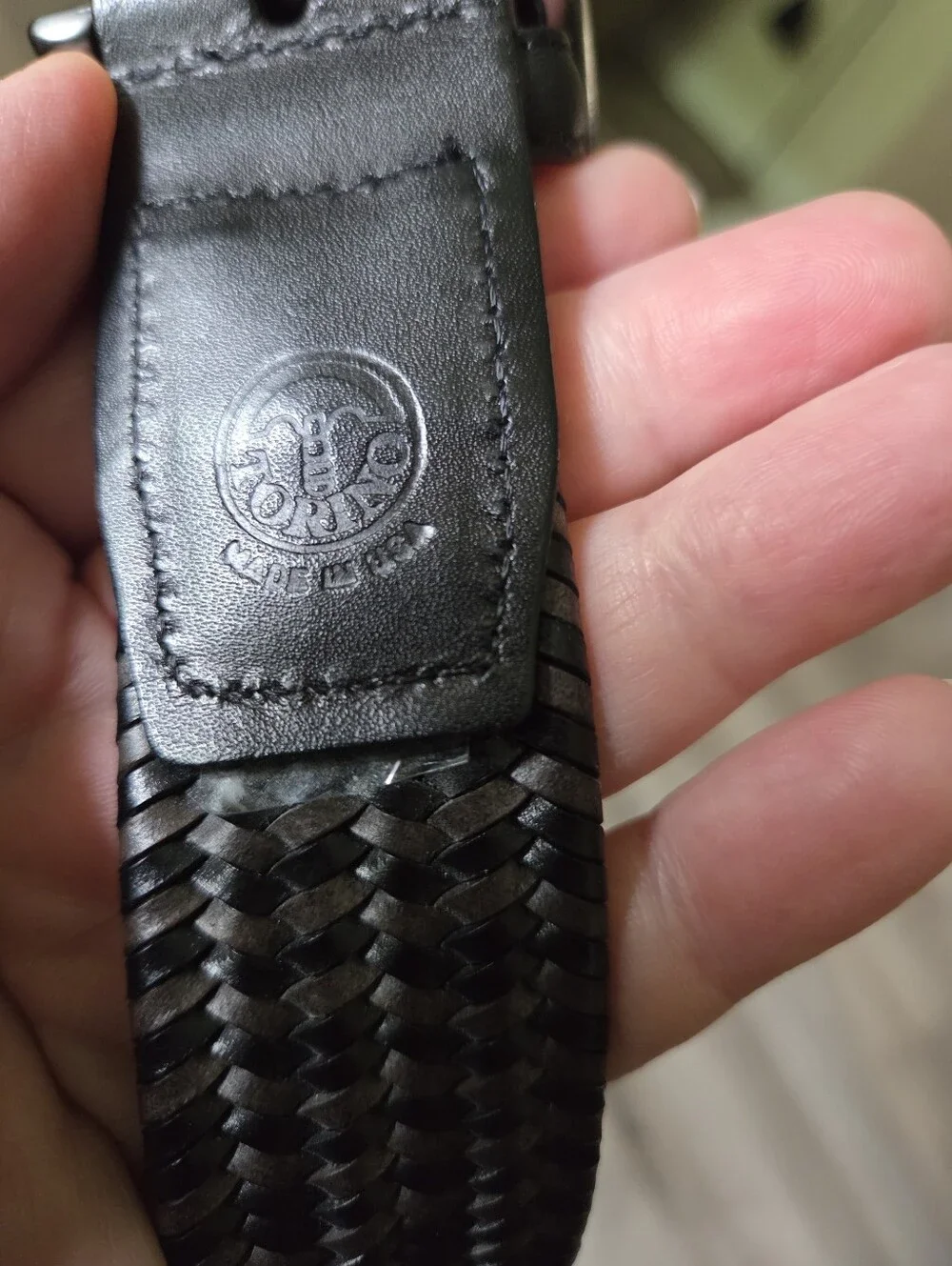 Torino Men's Braided Leather Belt